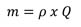 mass flow is defined as density